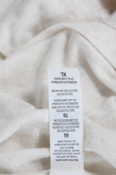 Bella + Canvas Mens Cotton Short Sleeve V-Neck Casual T-Shirt White Size XL