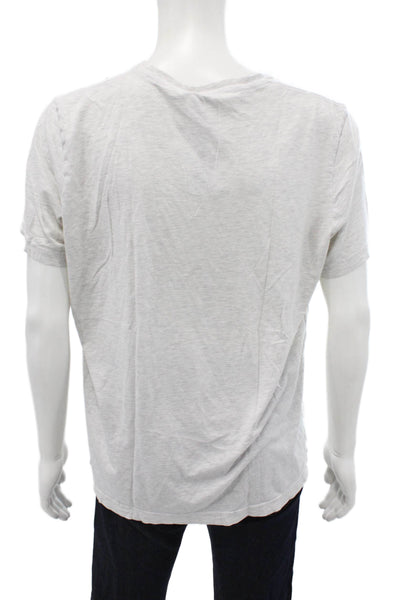 Bella + Canvas Mens Cotton V-Neck Short Sleeve Casual T-Shirt White Size XL