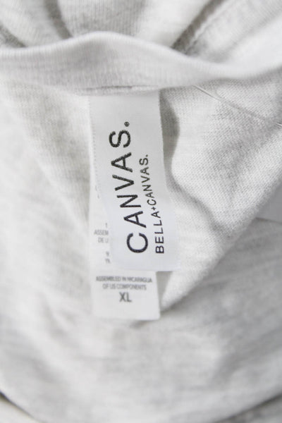 Bella + Canvas Mens Cotton V-Neck Short Sleeve Casual T-Shirt White Size XL