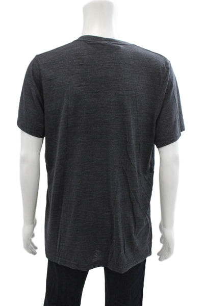 Bella + Canvas Mens Cotton V-Neck Short Sleeve Basic T-Shirt Gray Size XL