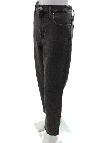 Madewell Womens Cotton Zip Button Denim Jeans Charcoal Size EUR 31