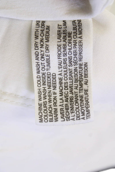 Joe Fresh Womens High Rise Slim Straight Leg Jeans White Size 6
