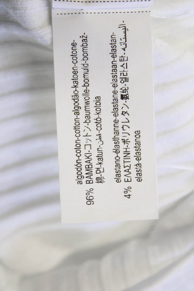 Zara Womens Scoop Neck Sleeveless Pullover Tank Top White Size Large