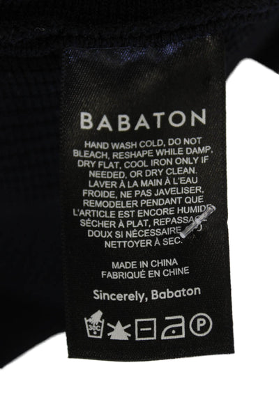 Babaton Womens Ribbed Sleeveless Halter Neck Blouse Black Size Large