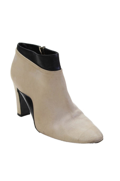 Delman Womens Ankle Boots Beige Size 8.5