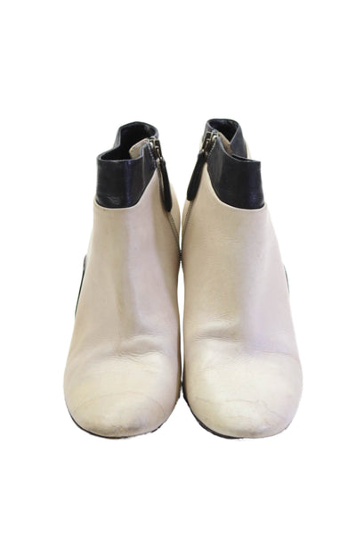 Delman Womens Ankle Boots Beige Size 8.5
