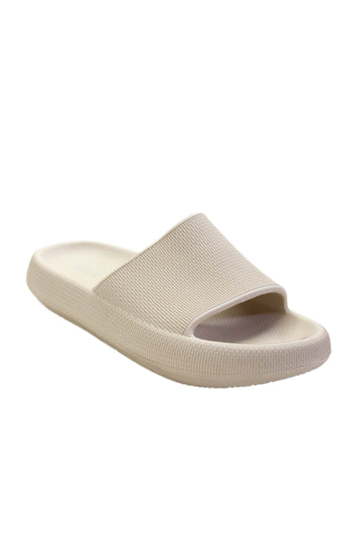 MIA Womens Platform Slides Beige Size 10