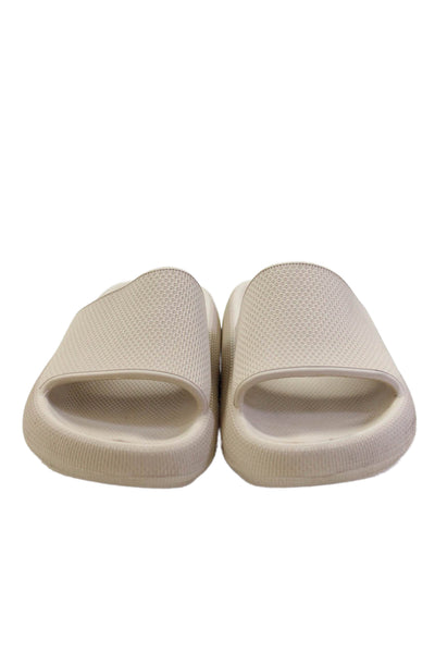 MIA Womens Platform Slides Beige Size 10