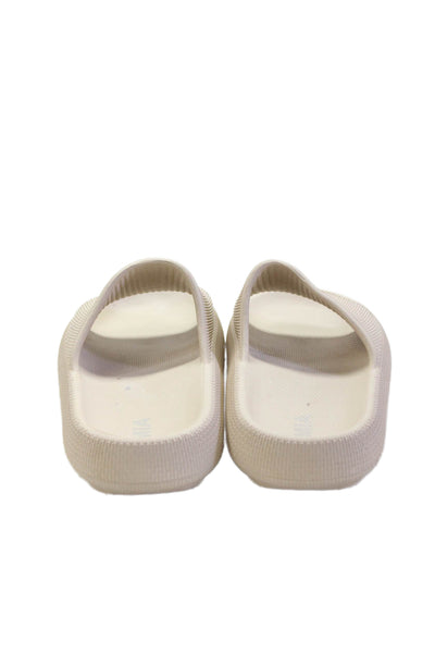 MIA Womens Platform Slides Beige Size 10