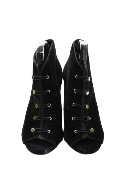 Vince Camuto Womens Ankle Heel Boots Black Size 8.5