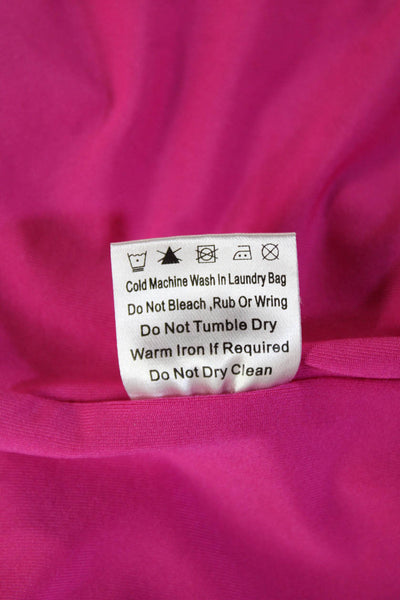 Princess Polly Women's Square Neck Sleeveless Slit Hem Maxi Dress Pink Size 4