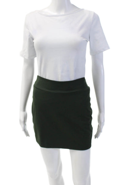 Susana Monaco Women's Pull-On Unlined Mini Skirt Olive Green Size S