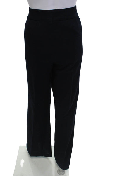 Escada Womens Wool Pocketed Flared Leg Dress Pants Black Size 42