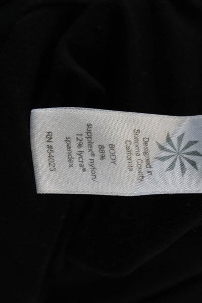 Vuori Womens High Neck Casual Capri Leggings Solid Black Size XS