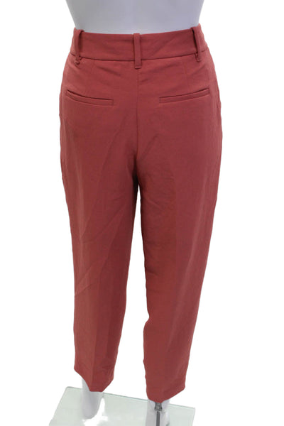 Wilfred Womens Pleated Detail Pocketed Wide Legged Pants Pink Size 0