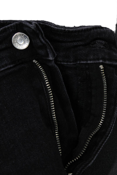 Zara Womens Mid-Rise Skinny Jeans Black Size 4
