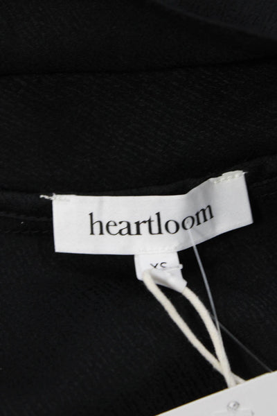 Heartloom Womens One Shoulder Tank Top Black Size XS