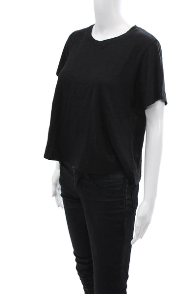 Velvet by Graham & Spencer Womens T-Shirt Black Size XS