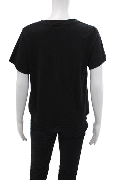 Velvet by Graham & Spencer Womens T-Shirt Black Size XS