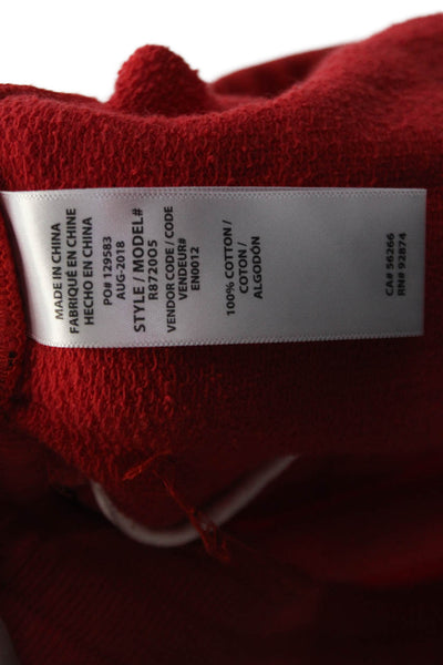 Splendid Womens Cotton Drawstring High Waisted Active Shorts Red Size XS