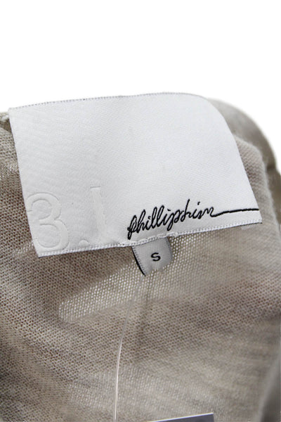 3.1 Phillip Lim Womens Sleeveless Belted Sweater Dress Beige Size Small