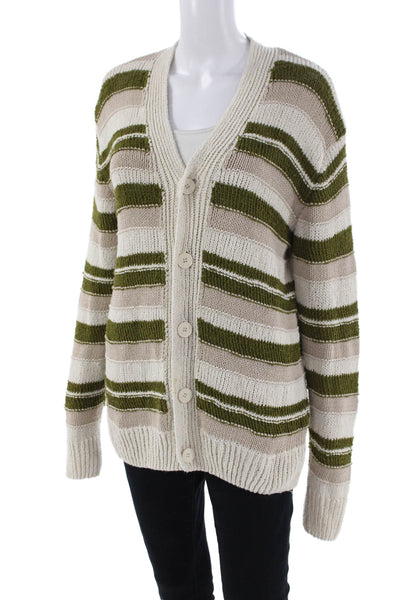 Zara Womens Cardigan Sweater Beige Size M