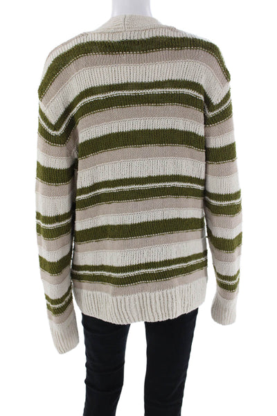 Zara Womens Cardigan Sweater Beige Size M