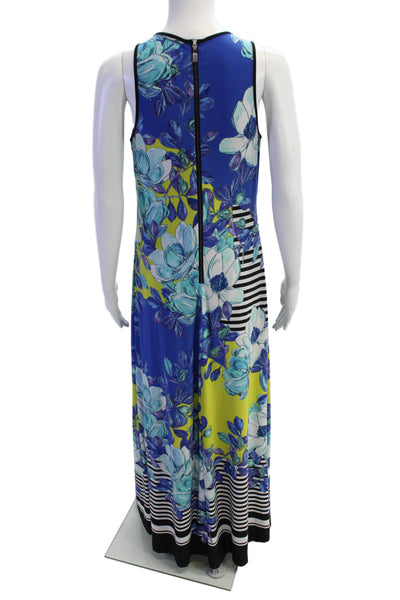 Vince Camuto Womens Abstract Print Sleeveless Shift Dress Multicolor Size 4
