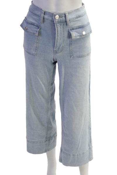 Frame Womens Wide-Leg Jeans Blue Size 23