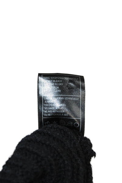 BB Dakota Womens Knit Sleeveless Turtleneck Sweater Top Black Size S