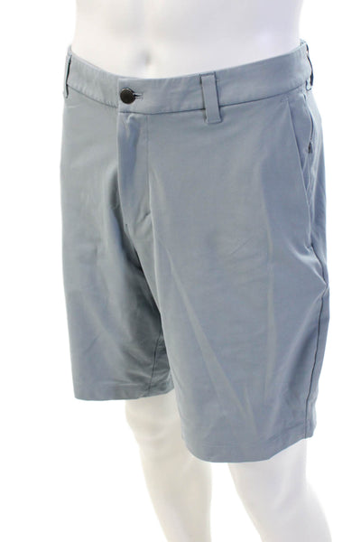 Lululemon Mens Flat Front 10" Inseam Shorts Steel Blue Size 33