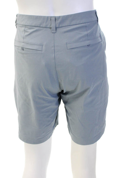 Lululemon Mens Flat Front 10" Inseam Shorts Steel Blue Size 33
