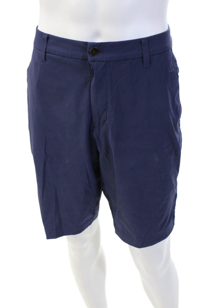 Lululemon Mens Flat Front 10" Inseam Shorts Dark Blue Size 33