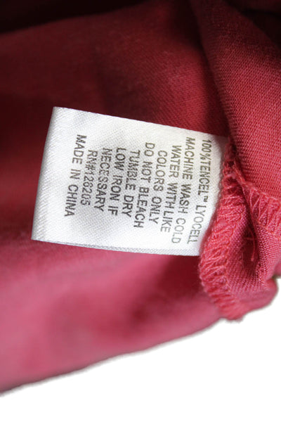 4OUR DREAMERS Womens V-Neck Sleeveless Distress Look A-Line Dress Red Size XS
