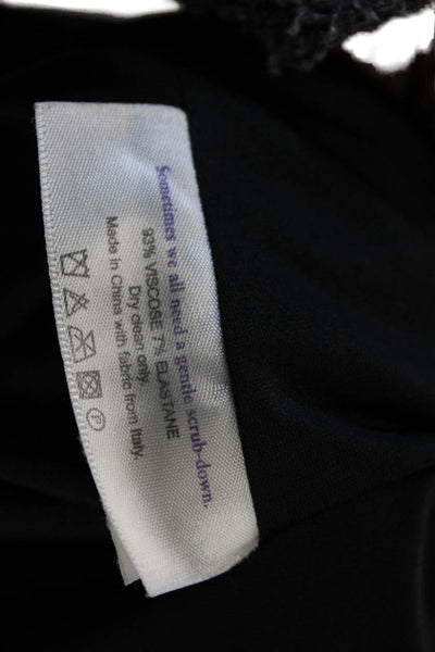 MM. La Fleur Womens Pleated Tank Top Black Size L