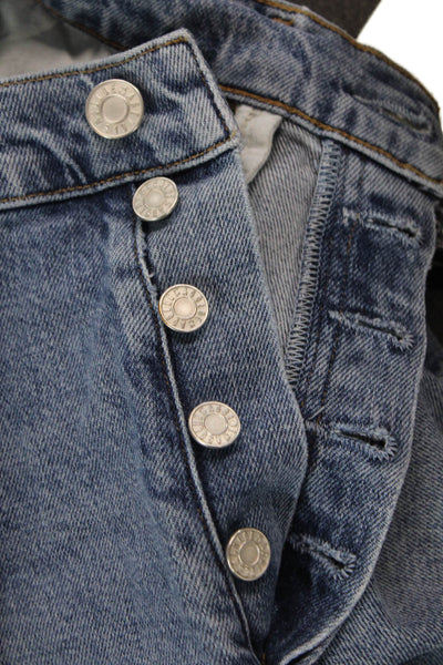 Agolde Womens Medium Wash Mid-Rise Skinny Jeans Blue Size 23