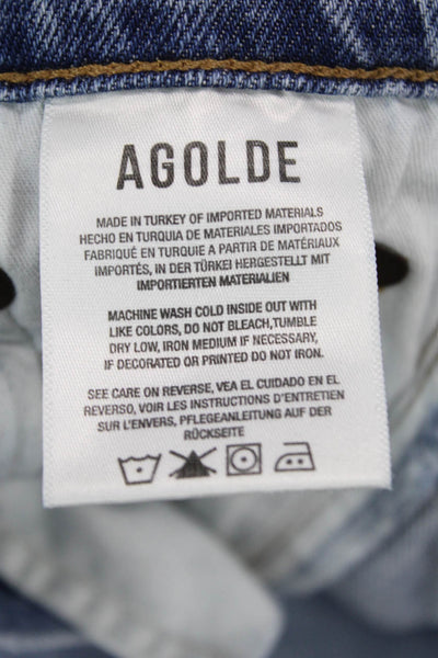 Agolde Womens Medium Wash Mid-Rise Skinny Jeans Blue Size 23