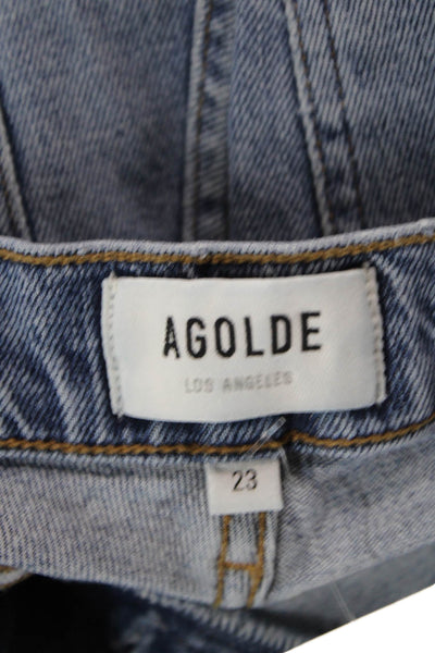 Agolde Womens Medium Wash Mid-Rise Skinny Jeans Blue Size 23
