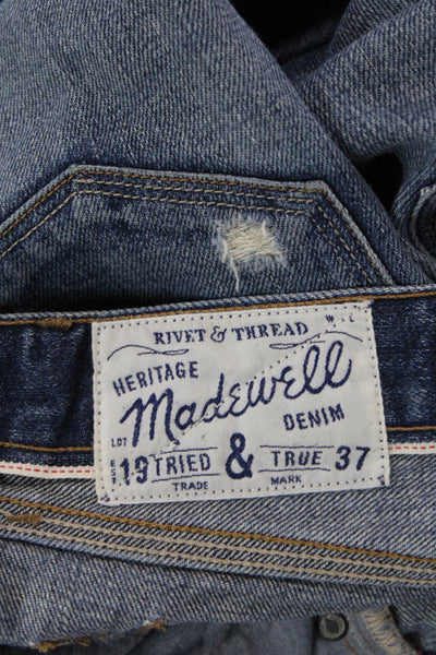 Madewell Womens Cotton Denim Low-Rise Skinny Jeans Blue Size 24