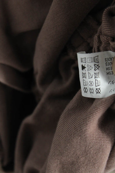 Zara Womens Cotton Solid Ruched Pullover Tank Top Brown Size S