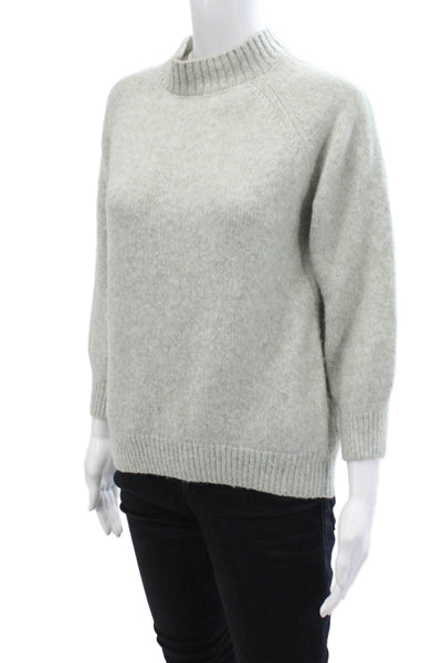Zara Girls Knit High Neck Pullover Sweater Top Gray Size 11-12
