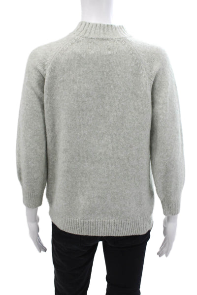 Zara Girls Knit High Neck Pullover Sweater Top Gray Size 11-12