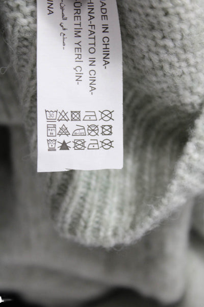 Zara Girls Knit High Neck Pullover Sweater Top Gray Size 11-12
