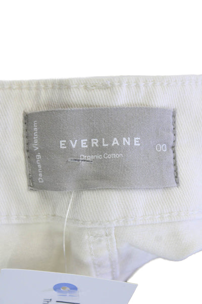 Everlane Womens Straight Jeans White Size 0