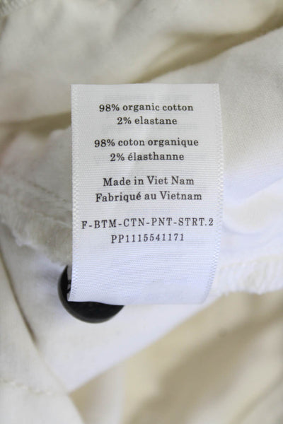 Everlane Womens Straight Jeans White Size 0