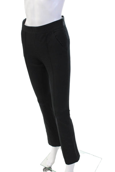 Veronica Beard Womens Cotton Front Seam Flared Pants Black Size 0