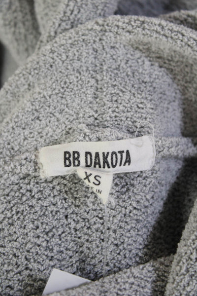 BB Dakota Womens Knit Cowl Neck Pullover Sweater Top Gray Size XS