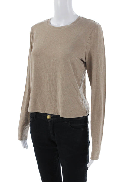 Babaton Womens Basic T-Shirt Brown Size M