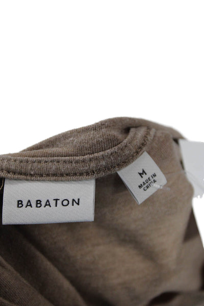 Babaton Womens Basic T-Shirt Brown Size M