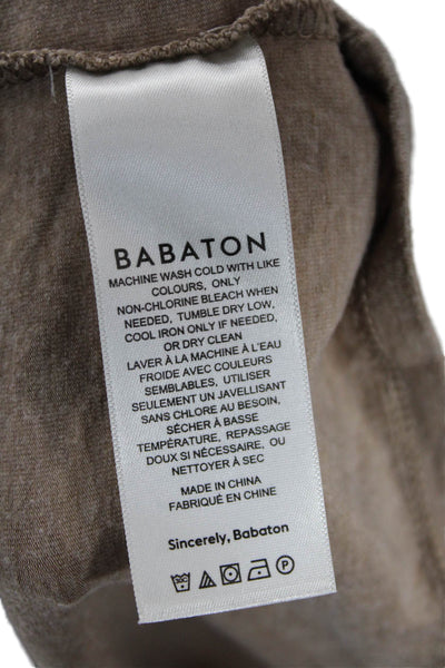 Babaton Womens Basic T-Shirt Brown Size M